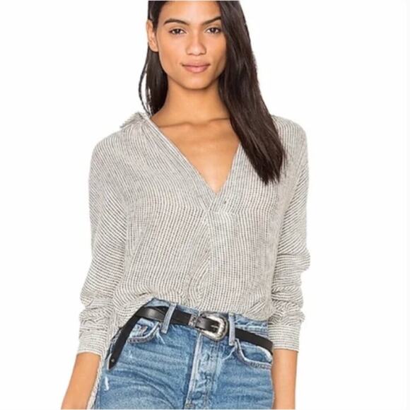 Free People Such Good Things Striped Popover Blouse - Picture 2 of 9